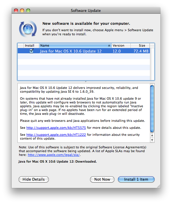 Download Java Se 6 Mac Mountain Lion